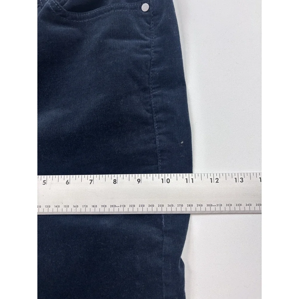 Cabi size 6 Navy Blue Stretch Corduroy Skinny Cords Corduroy Pants #4236‎